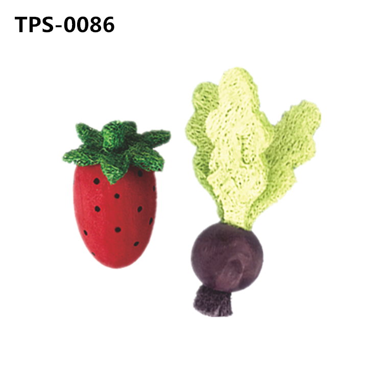 Strawberry-Shaped Wood Chinchilla Toys for Guinea Pigs Pet Rabbits Hamster Hedgehog Small Animals Wooden Teeth Grinding Gnawing Biting AccessoriesTPS-0085/86/87 - Image 2