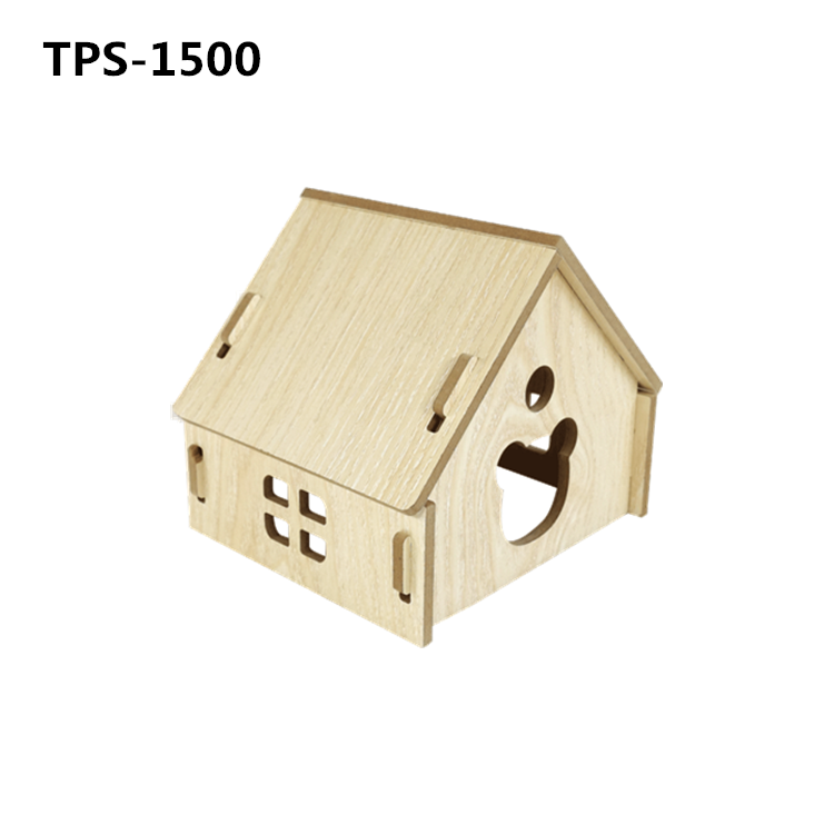 Wood Guinea Pig House Hideout,Guinea Pig Platform, Small Animals Bed Castle Habitats for Hamsters Bunny Chinchillas Playing & Sleeping Hut TPS-1500/01/02 - Image 1