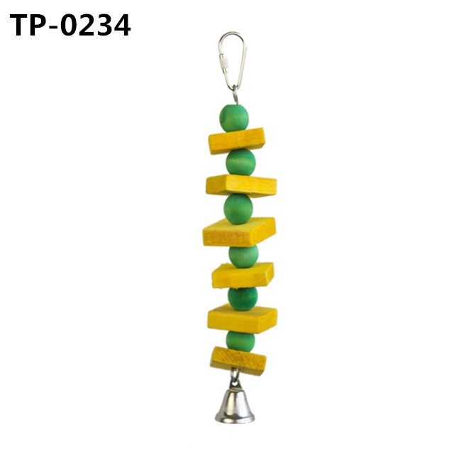Wooden Blocks Tearing Parrot Toys for Small Medium Birds Bites Chews with Factory Price - Image 3