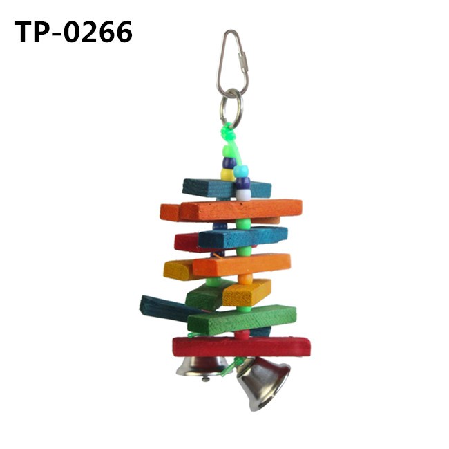 Wooden Blocks Tearing Parrot Toys for Small Medium Birds Bites Chews with Factory Price - Image 4