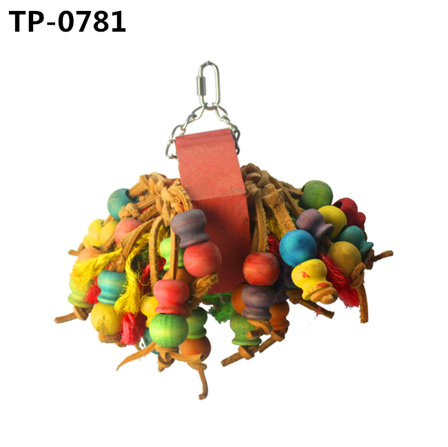 Wooden Blocks Tearing Toys for Cockatoos African Grey Macaws Amazon Parrots - Image 2