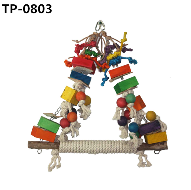 Wooden Blocks Tearing Toys for Cockatoos African Grey Macaws Amazon Parrots - Image 4