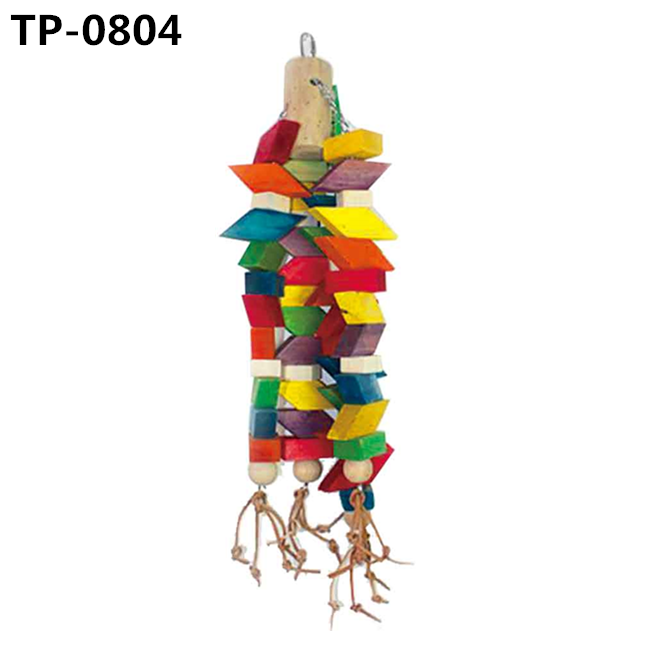 Wooden Blocks Tearing Toys for Cockatoos African Grey Macaws Amazon Parrots - Image 5