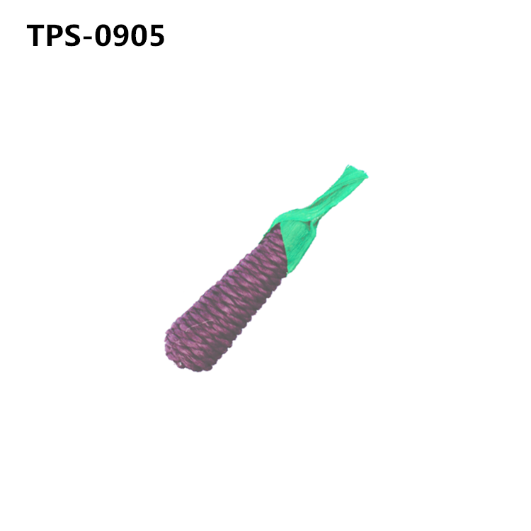 Woven Carrot Eggplant Hamster Chew Toys Rabbit Bites Grind Teeth Toys Small Animal Chew Toys for Bunny, Guinea Pig TPS-0904/5/8/9/10 - Image 1